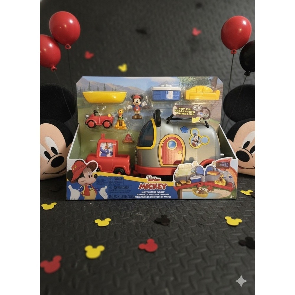 Disney Junior Mickey Happy Campers Playset RV Camper, Figures & Accessories (3+)